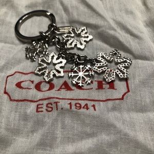 Coach Snowflake Keychain
